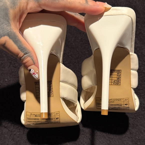 Forever 21 White Mule Sandals Sz.7 NWOT - Picture 5 of 10